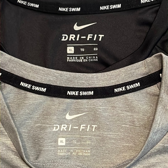 Nike Bundle of 2 Essential Men's Short-Sleeve Hydroguard Swim Shirt Size XL - Picture 8 of 11